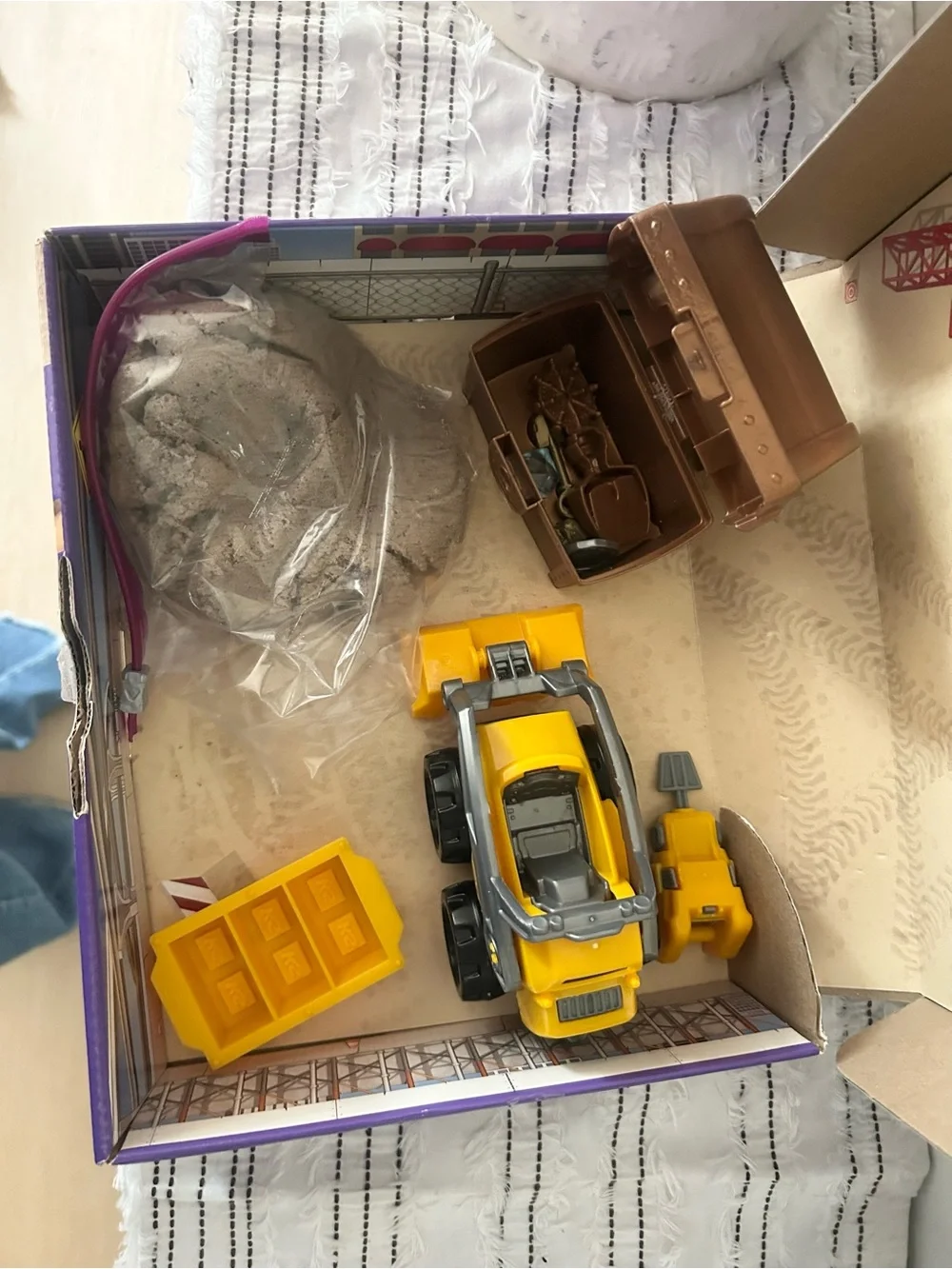 Kinetic Sand Dig & Demolish Playset Preowned Construction Toy